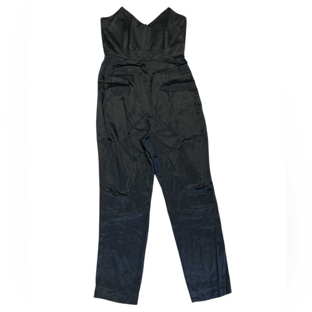 Michelle Mason Silk Strapless Jumpsuit
